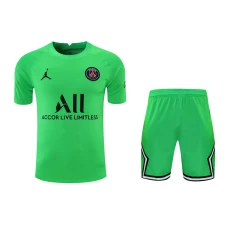 Paris Saint Germain FC Men Goalkeeper Short Sleeves Football Kit Green 2024