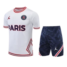 Paris Saint Germain FC Men Short Sleeve Football Kit With Zipper Pocket