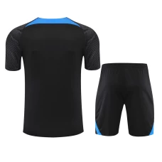 Paris Saint Germain FC Men Short Sleeves Football Kit Black 2023