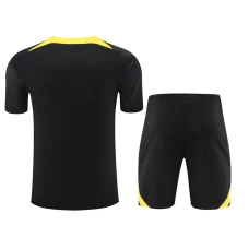 Paris Saint Germain FC Men Short Sleeves Football Kit Black 2024