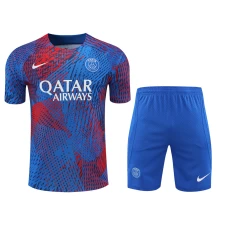 Paris Saint Germain FC Men Short Sleeves Football Kit Blue 2023