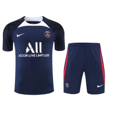 Paris Saint Germain FC Men Short Sleeves Football Kit Dark Blue 2023