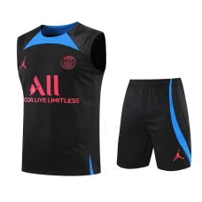 Paris Saint Germain FC Men Singlet Sleeveless Football Kit Black 2023