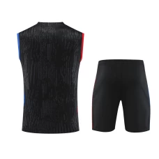 Paris Saint Germain FC Men Vest Sleeveless Football Kit Black
