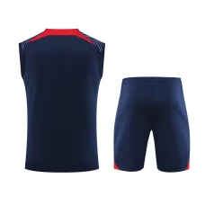 Paris Saint Germain FC Men Vest Sleeveless Football Kit Dark Blue