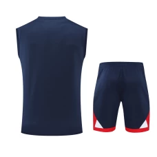 Paris Saint Germain FC Men Vest Sleeveless Football Kit Dark Blue 2023