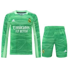 Real Madrid CF Men Goalkeeper Long Sleeves Football Kit Green 2024