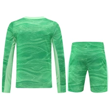 Real Madrid CF Men Goalkeeper Long Sleeves Football Kit Green 2024