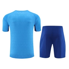 Real Madrid CF Men Goalkeeper Short Sleeves Football Kit Blue