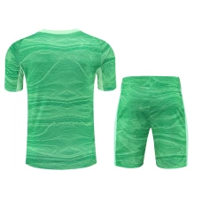Real Madrid CF Men Goalkeeper Short Sleeves Football Kit Green 2024