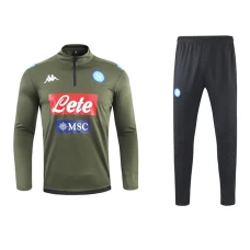 SSC Napoli Men Half Zip Long Sleeves Football Kit