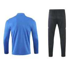 SSC Napoli Men Long Sleeves Half Zip Football Kit