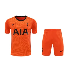 Tottenham Hotspur FC Men Goalkeeper Short Sleeves Football Kit Orange